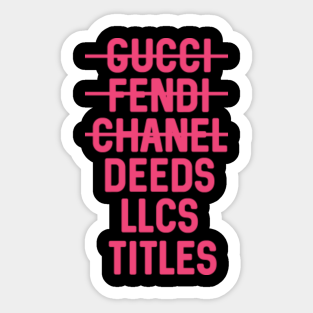 Gucci fendi chanel deeds llc titles sale
